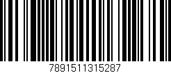 Código de barras (EAN, GTIN, SKU, ISBN): '7891511315287'