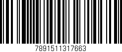 Código de barras (EAN, GTIN, SKU, ISBN): '7891511317663'