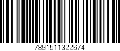 Código de barras (EAN, GTIN, SKU, ISBN): '7891511322674'