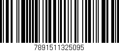Código de barras (EAN, GTIN, SKU, ISBN): '7891511325095'