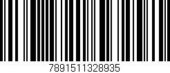 Código de barras (EAN, GTIN, SKU, ISBN): '7891511328935'
