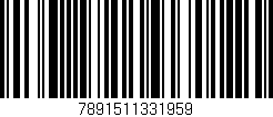 Código de barras (EAN, GTIN, SKU, ISBN): '7891511331959'