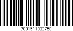 Código de barras (EAN, GTIN, SKU, ISBN): '7891511332758'