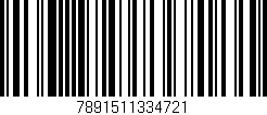 Código de barras (EAN, GTIN, SKU, ISBN): '7891511334721'