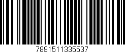 Código de barras (EAN, GTIN, SKU, ISBN): '7891511335537'