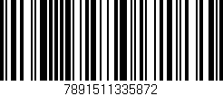 Código de barras (EAN, GTIN, SKU, ISBN): '7891511335872'
