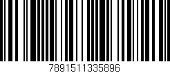 Código de barras (EAN, GTIN, SKU, ISBN): '7891511335896'