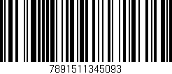 Código de barras (EAN, GTIN, SKU, ISBN): '7891511345093'