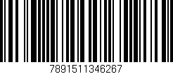 Código de barras (EAN, GTIN, SKU, ISBN): '7891511346267'