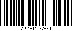 Código de barras (EAN, GTIN, SKU, ISBN): '7891511357560'