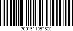 Código de barras (EAN, GTIN, SKU, ISBN): '7891511357638'