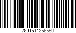 Código de barras (EAN, GTIN, SKU, ISBN): '7891511358550'