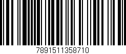 Código de barras (EAN, GTIN, SKU, ISBN): '7891511358710'