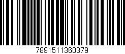Código de barras (EAN, GTIN, SKU, ISBN): '7891511360379'