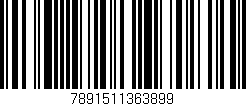 Código de barras (EAN, GTIN, SKU, ISBN): '7891511363899'