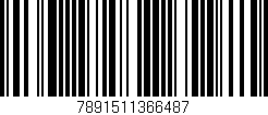 Código de barras (EAN, GTIN, SKU, ISBN): '7891511366487'