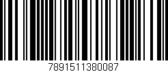 Código de barras (EAN, GTIN, SKU, ISBN): '7891511380087'