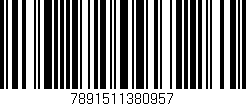 Código de barras (EAN, GTIN, SKU, ISBN): '7891511380957'