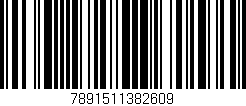Código de barras (EAN, GTIN, SKU, ISBN): '7891511382609'