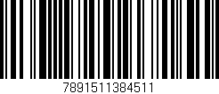 Código de barras (EAN, GTIN, SKU, ISBN): '7891511384511'