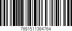 Código de barras (EAN, GTIN, SKU, ISBN): '7891511384764'