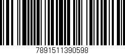 Código de barras (EAN, GTIN, SKU, ISBN): '7891511390598'