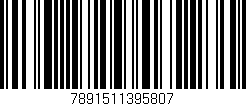 Código de barras (EAN, GTIN, SKU, ISBN): '7891511395807'