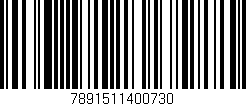 Código de barras (EAN, GTIN, SKU, ISBN): '7891511400730'