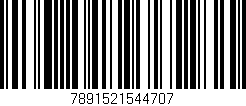 Código de barras (EAN, GTIN, SKU, ISBN): '7891521544707'