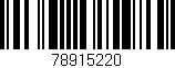 Código de barras (EAN, GTIN, SKU, ISBN): '78915220'