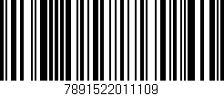 Código de barras (EAN, GTIN, SKU, ISBN): '7891522011109'