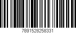 Código de barras (EAN, GTIN, SKU, ISBN): '7891528258331'