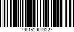 Código de barras (EAN, GTIN, SKU, ISBN): '7891529036327'