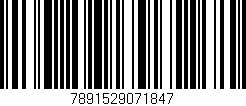 Código de barras (EAN, GTIN, SKU, ISBN): '7891529071847'