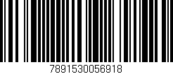 Código de barras (EAN, GTIN, SKU, ISBN): '7891530056918'