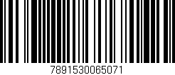 Código de barras (EAN, GTIN, SKU, ISBN): '7891530065071'