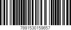 Código de barras (EAN, GTIN, SKU, ISBN): '7891530159657'
