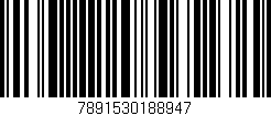 Código de barras (EAN, GTIN, SKU, ISBN): '7891530188947'