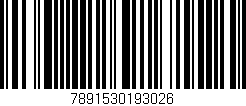 Código de barras (EAN, GTIN, SKU, ISBN): '7891530193026'