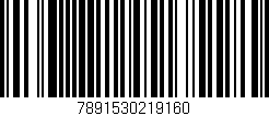 Código de barras (EAN, GTIN, SKU, ISBN): '7891530219160'