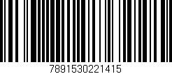 Código de barras (EAN, GTIN, SKU, ISBN): '7891530221415'