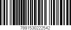 Código de barras (EAN, GTIN, SKU, ISBN): '7891530222542'