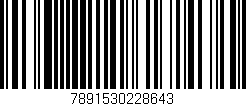Código de barras (EAN, GTIN, SKU, ISBN): '7891530228643'