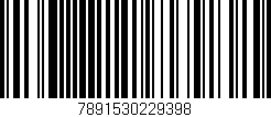 Código de barras (EAN, GTIN, SKU, ISBN): '7891530229398'