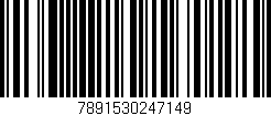 Código de barras (EAN, GTIN, SKU, ISBN): '7891530247149'