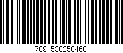 Código de barras (EAN, GTIN, SKU, ISBN): '7891530250460'