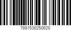 Código de barras (EAN, GTIN, SKU, ISBN): '7891530250620'