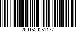 Código de barras (EAN, GTIN, SKU, ISBN): '7891530251177'