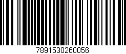Código de barras (EAN, GTIN, SKU, ISBN): '7891530260056'