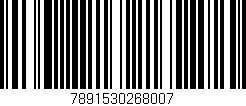 Código de barras (EAN, GTIN, SKU, ISBN): '7891530268007'
